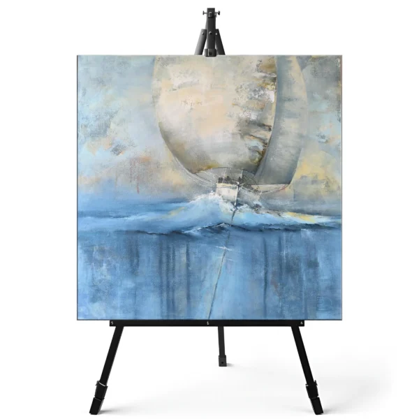 Paveikslas su burlaiviu "ANT BANGOS" PARDUOTA